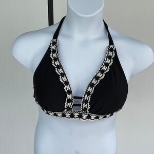 KONA SOL, SIZE M, BIKINI TOP, CROCHET DETAIL, LINED, PADDED